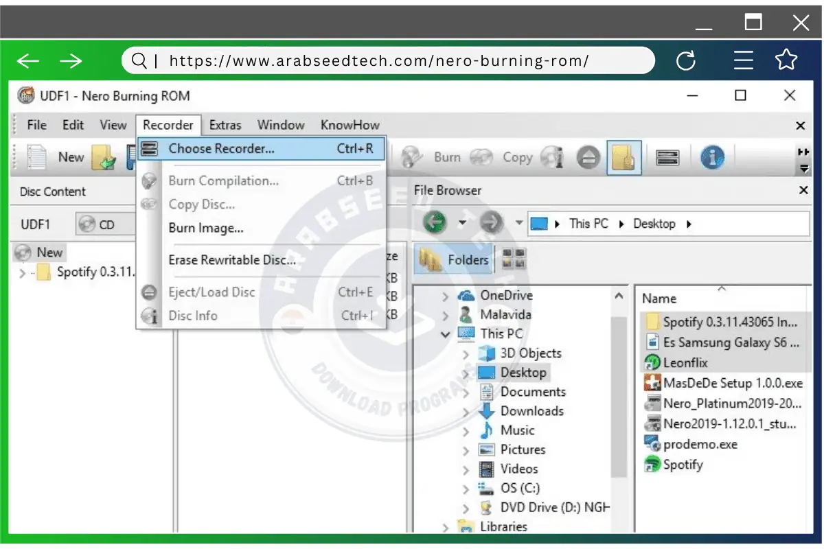 تحميل برنامج Nero Burning ROM للكمبيوتر Free
