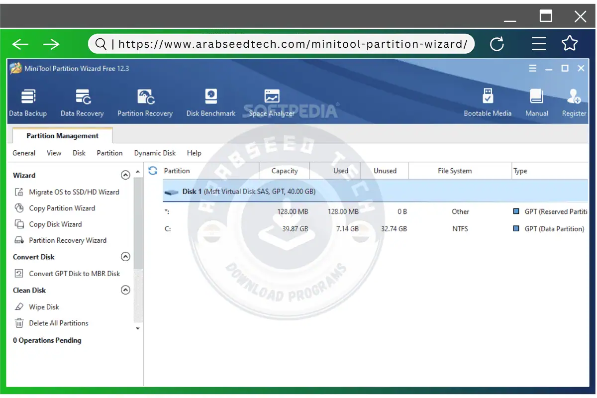 Minitool Partition Wizard كامل​