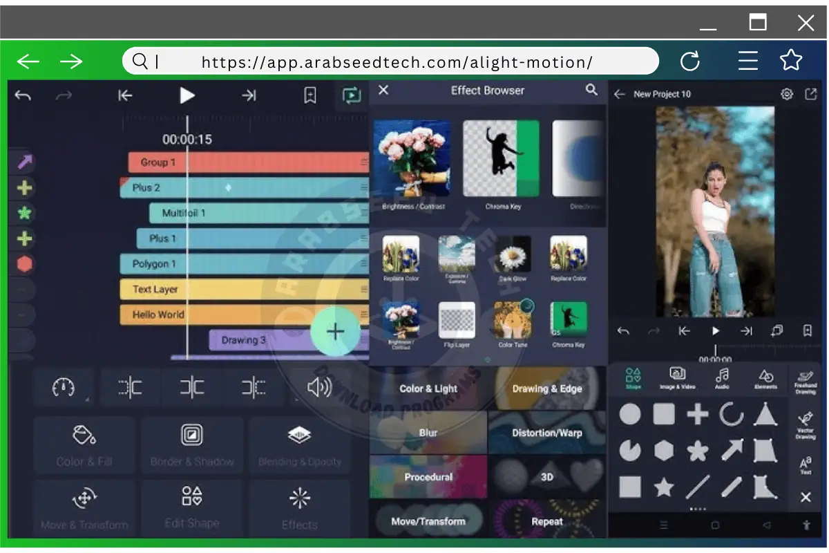 تحميل برنامج لايت موشن Alight Motion مهكر أحدث إصدار من ميديافاير